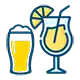Bebidas inclusas no almoço e jantar